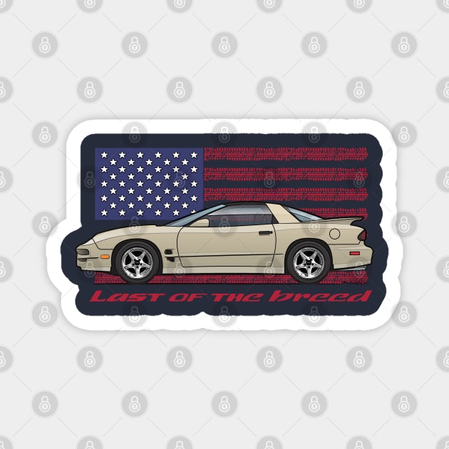 USA - Last of the breed - pewter Magnet by JRCustoms44