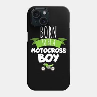 Motocross born to be a motocross boy Phone Case