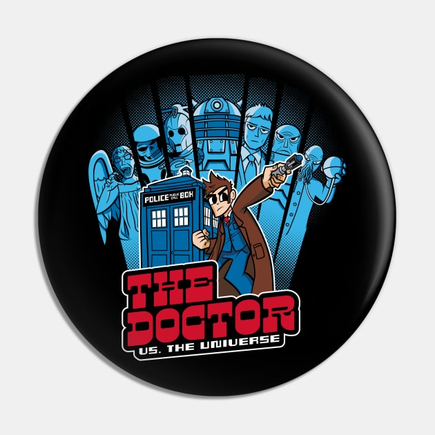 The Doctor VS. The Universe 10th Edition Pin by shumaza