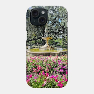 Historic Elegance: Gumbel Memorial Fountain in Audubon Park Phone Case