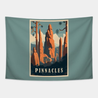 Pinnacles National Park Travel Poster Tapestry