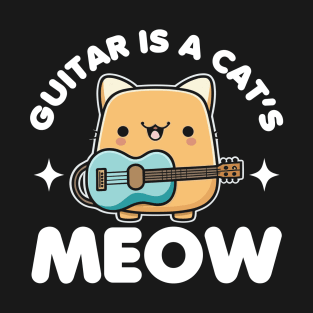 Cat Guitar Lover Kawaii Guitarist T-Shirt