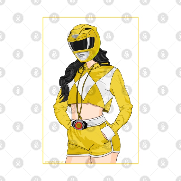 Yellow Ranger Casual Style by Zapt Art