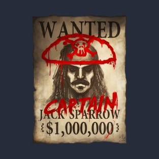 WANTED for Captain Jack Sparrow T-Shirt