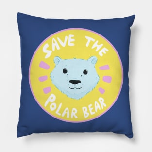 Save the Polar Bear Pillow