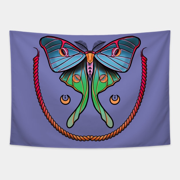 Luna Moth Tapestry by Scottconnick