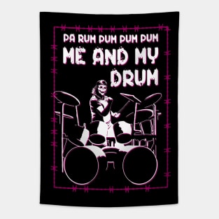 Heavy Metal Little Drummer Tapestry