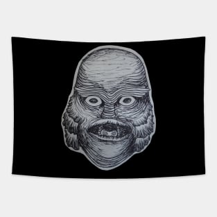 Creature Line Art Tapestry