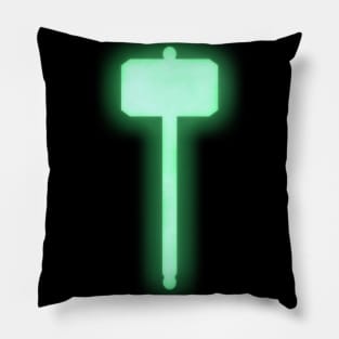 Spiritual Weapon (Green Hammer) Pillow