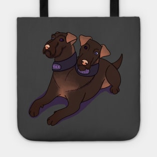 Max and Molly - Orthrus Two-Headed Dog :: Canines and Felines Tote