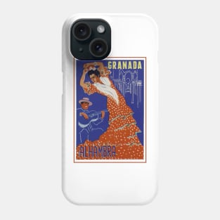 Granada Flamenco Vintage Travel Phone Case