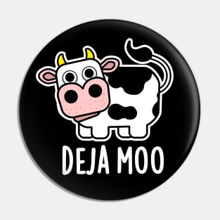 Deja Moo Cute Cow Pun Pin