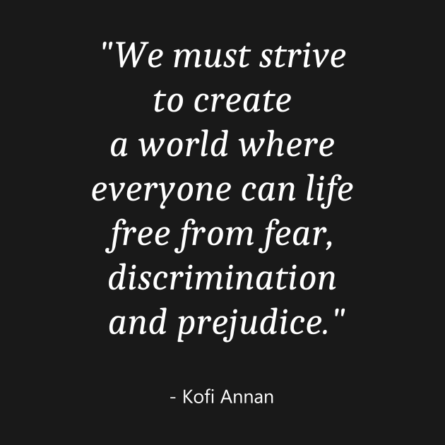 Quote About Zero Discrimination Day by Fandie