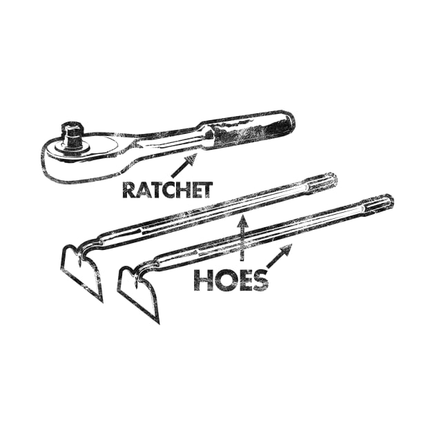 Ratchet Hoes White Fade by SillyShirts