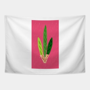 Lulav Dark Pink Print Tapestry