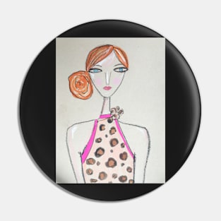 Lily in Leopard Pin