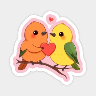Lovely Birds Magnet