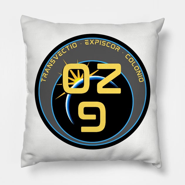 Oz 9 Ship Mission Patch Pillow by Oz9