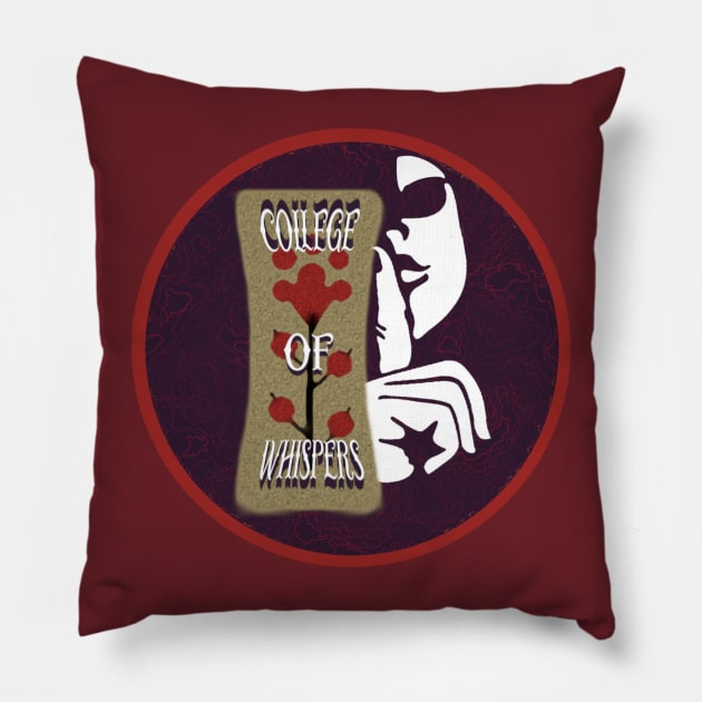 College of Whispers Logo Pillow by BardRockCafe