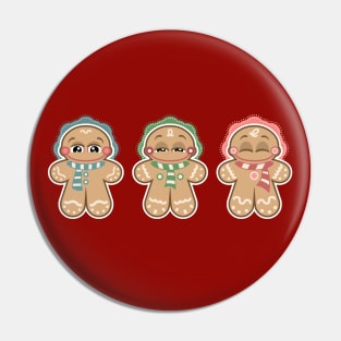 Holiday Gingerbread Men Pin