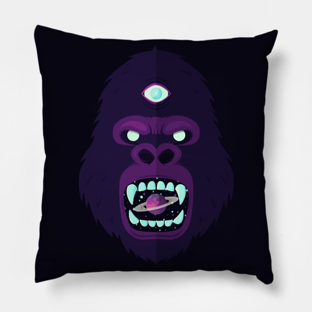 Cosmorilla Pillow by BadOdds