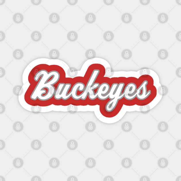 Buckeyes Script Magnet by twothree