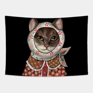 Tabby cat Tapestry