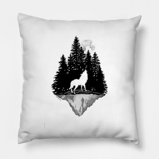 Howling Wolf Pillow