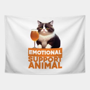 Just a Purrfect Emotional Support Animal Cat Tapestry