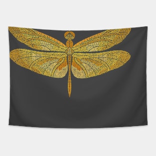 Golden Dragonfly Tapestry