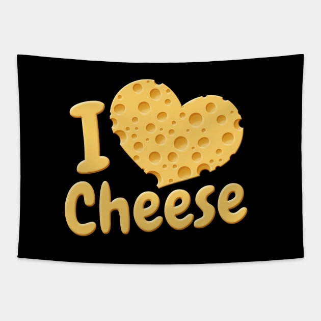 I Love Cheese Tapestry by sifis