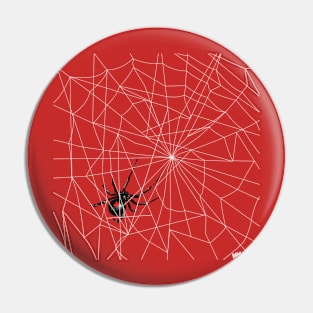 Black Widow Web Pin