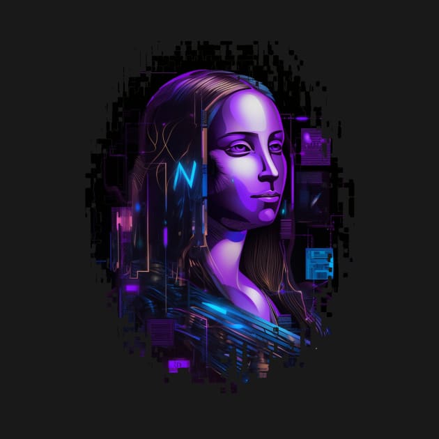 Digitally Distressed AI Generated Synthetic Renaissance Mona Lisa by Brobocop