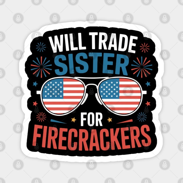 july-4th Magnet by Creatifly Graphic Tees