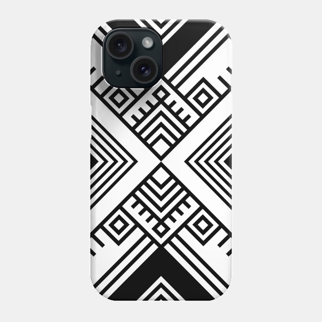 Geometric ethnic pattern Phone Case by Catprint