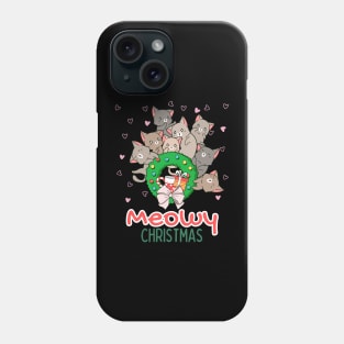 Meowy Christmas Cat Squad Christmas Celebration Phone Case