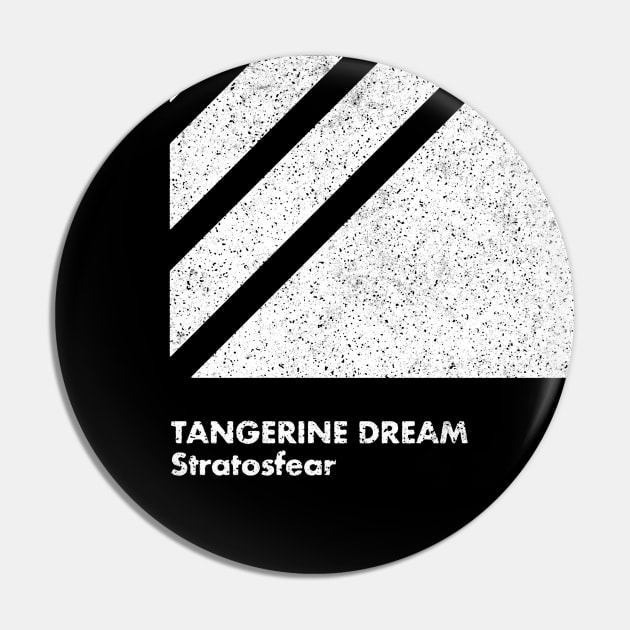 Tangerine Dream / Stratosfear / Minimal Graphic Design Tribute Pin by saudade
