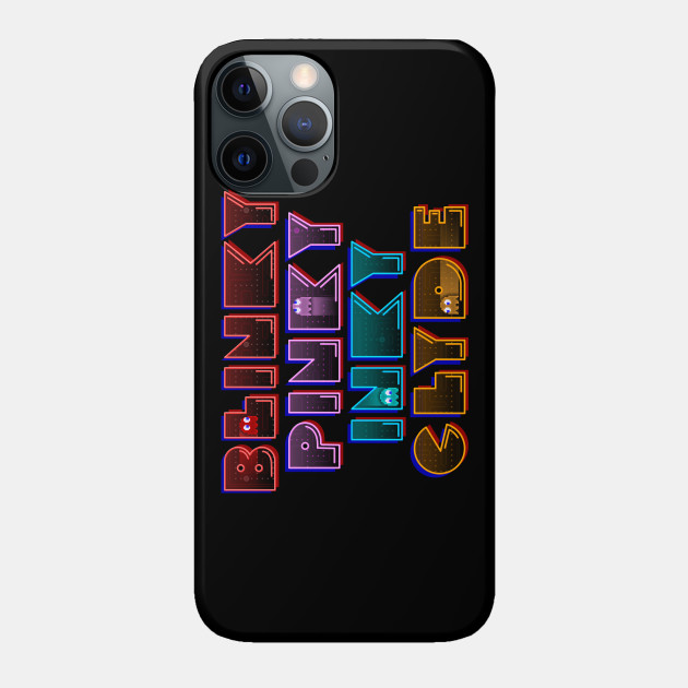 Neon Pac-Man Ghost Nicknames - Pacman - Phone Case