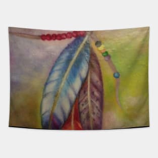 Native American Feathers Tapestry