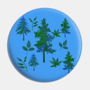 Trees and Leaves Pin