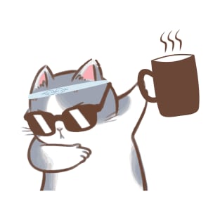 Coffee cat T-Shirt