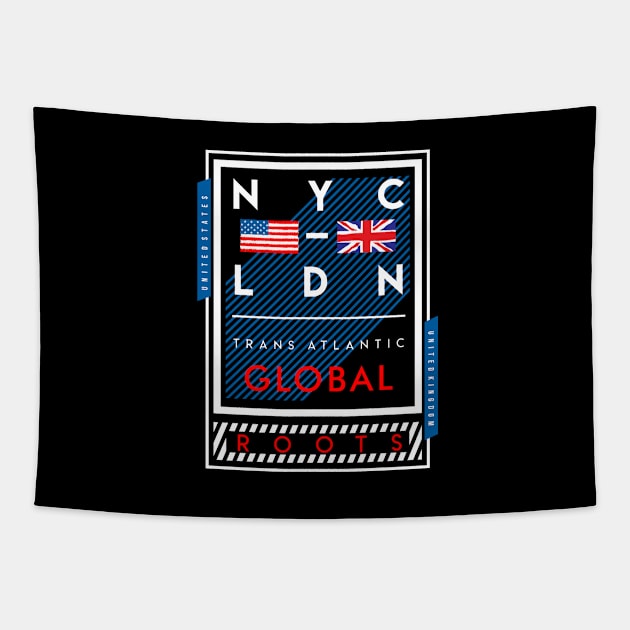 New York and London Tapestry by TambuStore