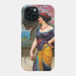 In The Grove Of The Temple Of Isis by John William Godward Phone Case