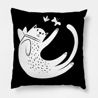 Adopting a Cat Protects Nature Pillow