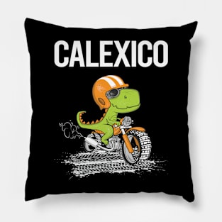 Biking Dinosaur Calexico Pillow