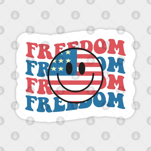 Freedom USA Independence Day Magnet by EvetStyles