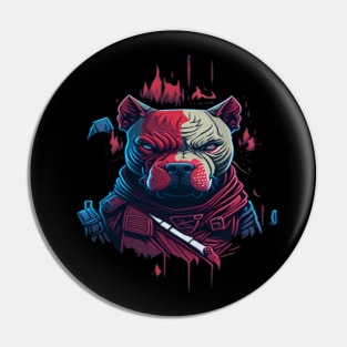 warier pitbull dog Pin