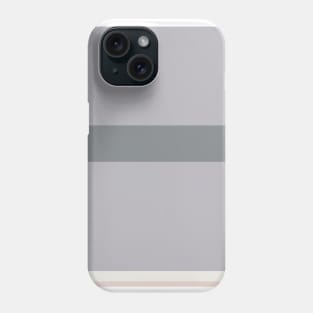 A sensational collection of Alabaster, Philippine Gray, Silver and Lotion Pink stripes. Phone Case