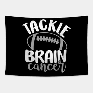 Tackle Cancer Football Brain Cancer Glioblastoma Awareness Tapestry