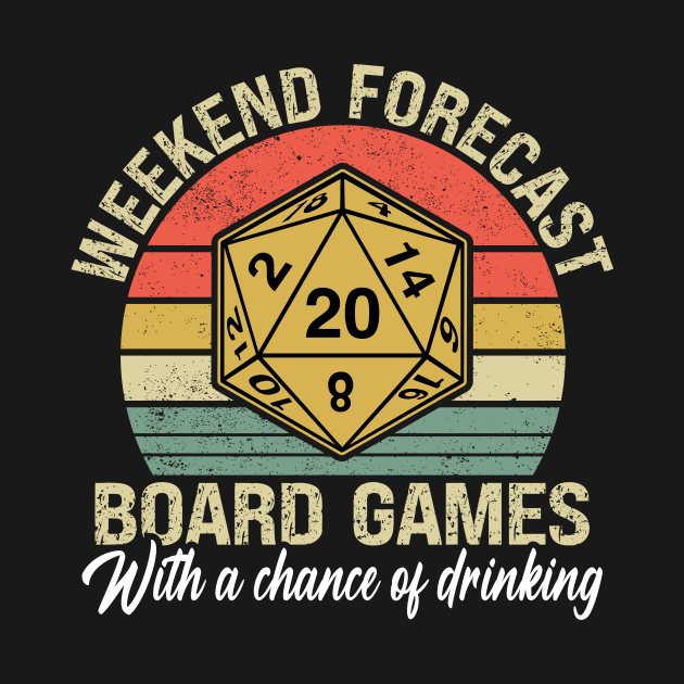 Weekend Forecast Board Games with a Chance of Drinking by Wakzs3Arts